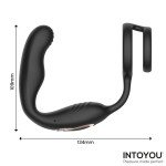 Bruce Masajeador Prostatico 360º y Doble Anillo con Vibracion
